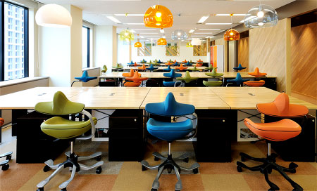 オフィスのインテリア空間デザインイメージ